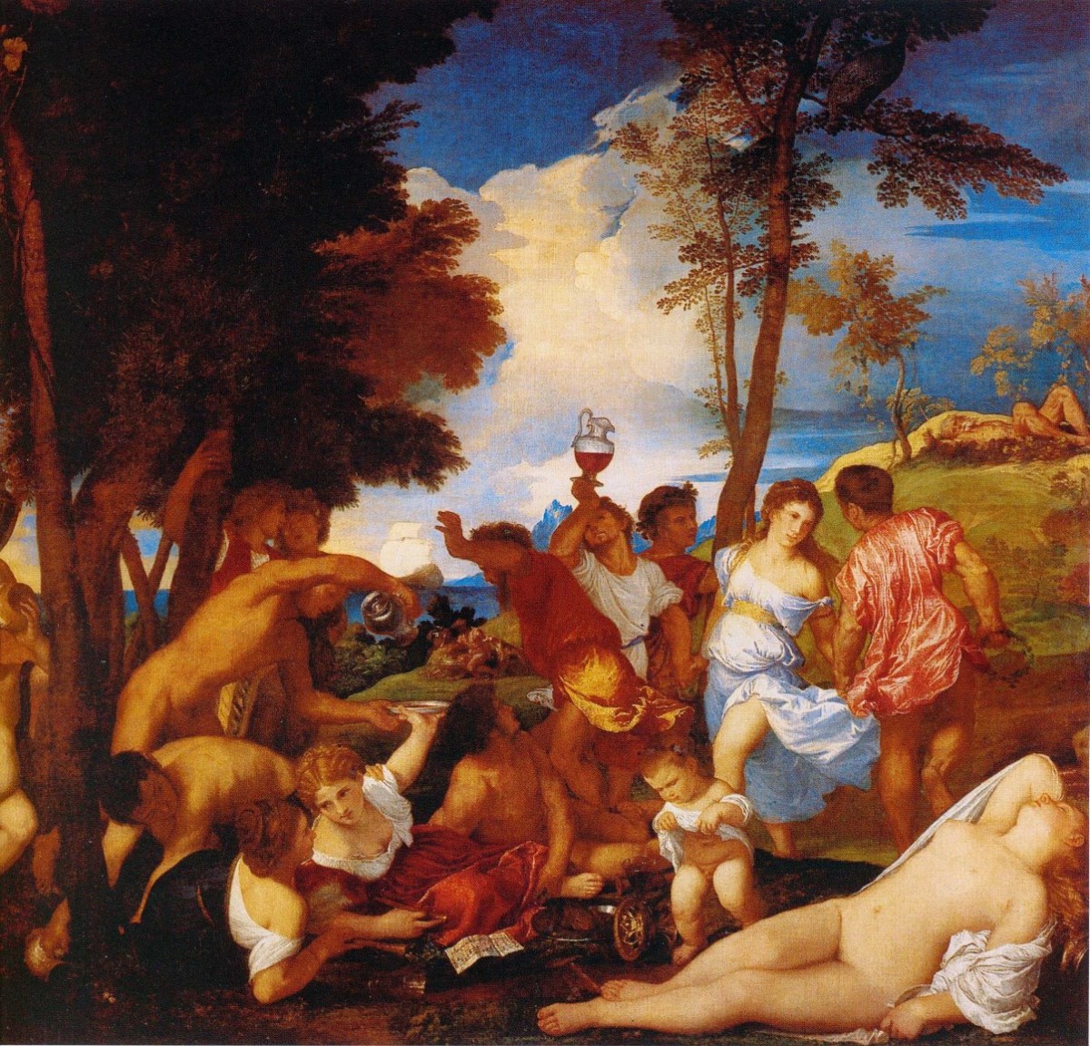 1523 1524 Bacchanales pour Alphonse Ier d'Este Arrivee de Bacchus sur l'ile d'Andros Les Andriens (small).jpg